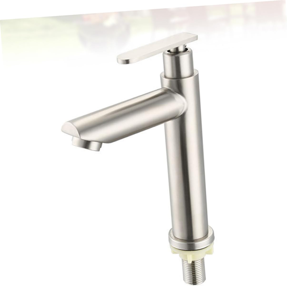 Angoily 2 unids grifo de acero inoxidable brillo de labios contenedores grifo de una sola manija grifo de agua de cocina de acero inoxidable grifo