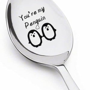 Cuchara de regalo de aniversario de Navidad para pareja, regalos para novio, novia, You Are My Pingüino, cucharas para marido, esposa, pingüino, Cuchara de regalo de aniversario de Navidad para pareja, regalos para novio, novia, You Are My Pingüino, cucharas para marido, esposa, pingüino,