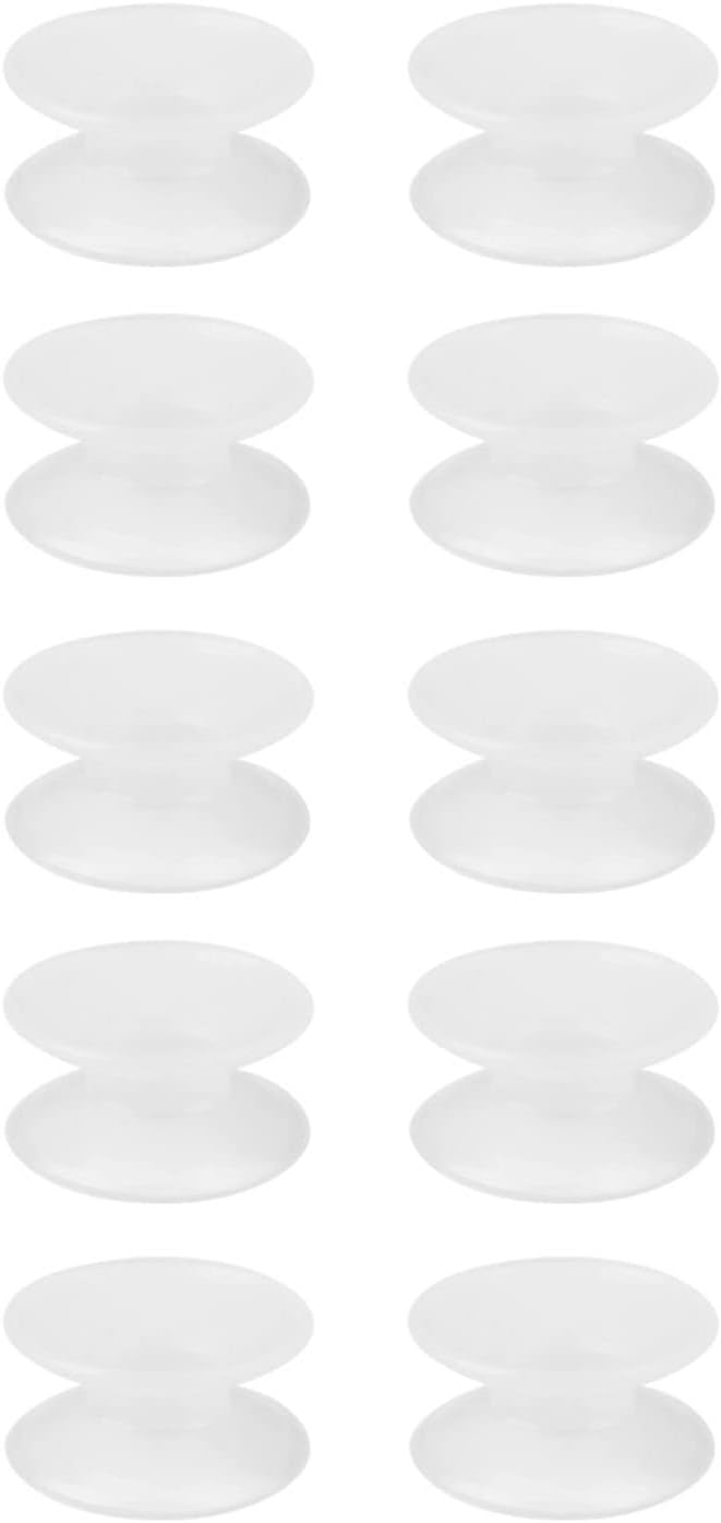 Fydun 10pcs Silicone Double Sided Suction Cupor Glasishrium