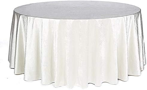 BalsaCircle – Mantel redondo de terciopelo de 120 pulgadas color marfil de alta calidad, para bodas, recepciones, fiestas, eventos, hogar, catering,
