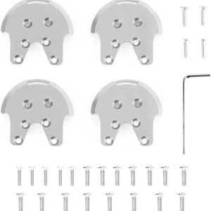 XNasu Kit de 4 placas de refuerzo de metal para D-JI Phantom 3 Series Drone Propeller Protección Motor Mount Base Protect (Color Plata) XNasu Kit de 4 placas de refuerzo de metal para D-JI Phantom 3 Series Drone Propeller Protección Motor Mount Base Protect (Color Plata)