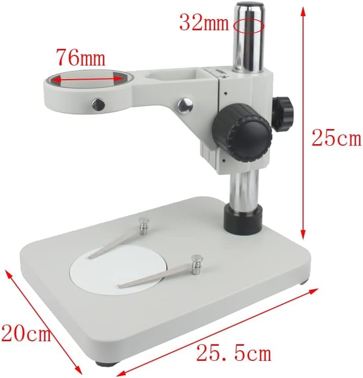 Accesorios para microscopio de laboratorio, soporte universal para mesa de microscopio, soporte de enfoque de 2.992in de diámetro para brazo de