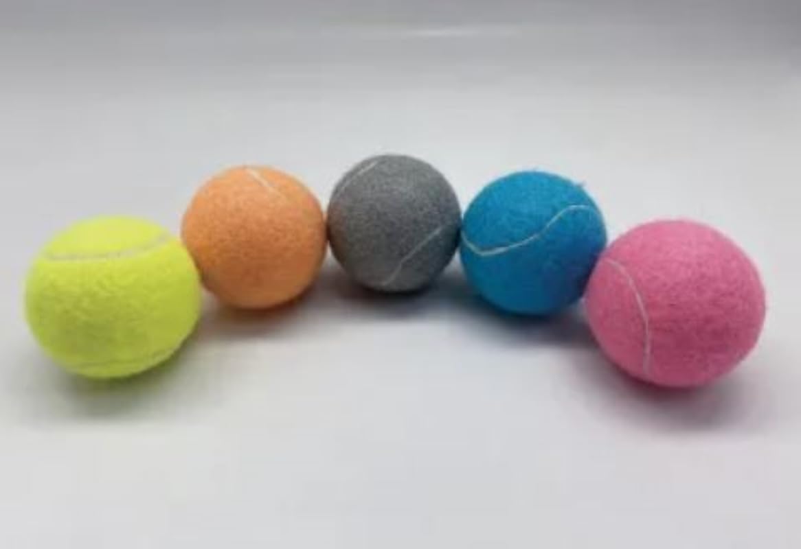 Hungry Dog Co. – Paquete de 12 pelotas de tenis para perros de alta calidad de 2.5 pulgadas – Juguetes seguros para perros para ejercicio y
