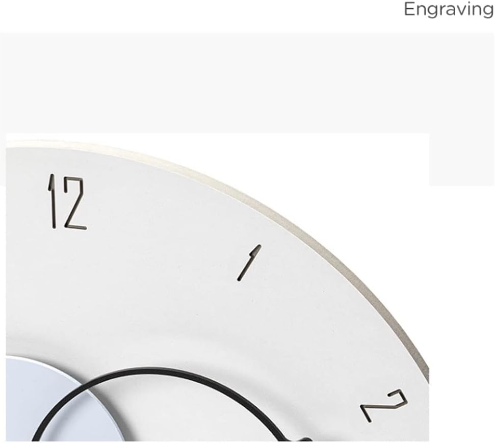 Reloj de pared – Reloj de pared moderno de 15 pulgadas con puntero acrílico único, silencioso, sin tictac, redondo, decorativo, de cuarzo, fácil de
