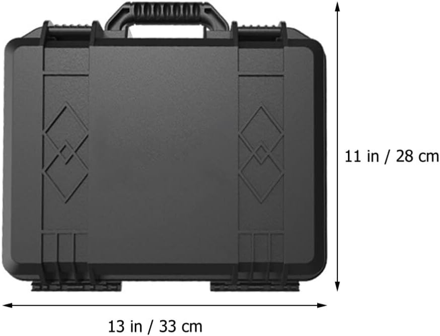 Caja de herramientas rígida con espuma, caja de herramientas de plástico, organizador y almacenamiento, funda de transporte de plástico con espuma