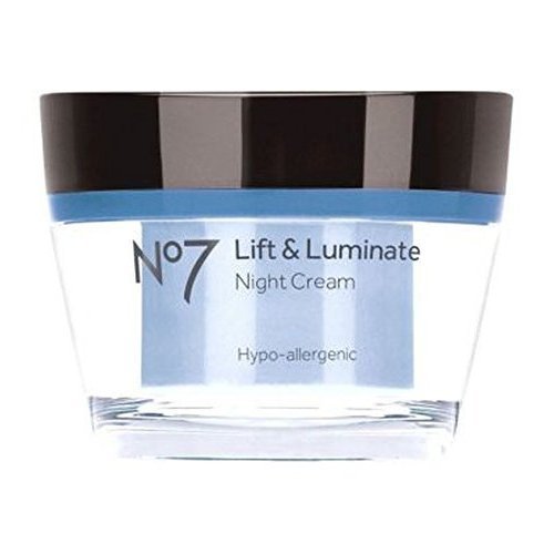No7 Crema de No7 Lift and Luminate Night Cream 1.7 fl oz Tub