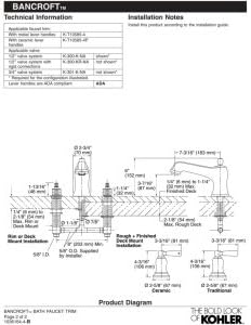 KOHLER T10585-4-BN K-T10585-4-BN Grifo, tamaño único, níquel cepillado vibrante