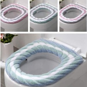 3 piezas de asientos de inodoro, cojín de asiento de inodoro suave y cálido lavable 3 piezas de asientos de inodoro, cojín de asiento de inodoro suave y cálido lavable