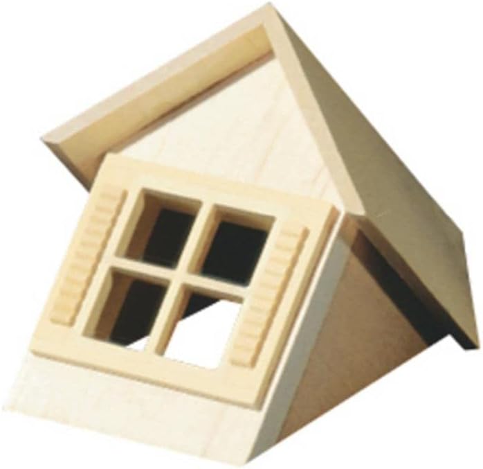Melody Jane Dolls Houses Casa de muñecas Tradicional Dormer Unit Window 124 Half Inch Builders DIY Accesorio