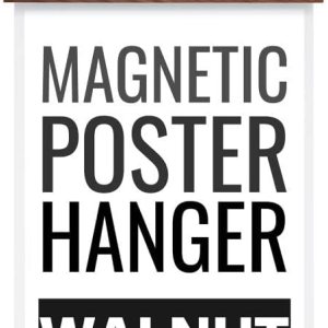 Marco magnético, 14 pulgadas de ancho, nogal, imán fuerte, madera prémium, montaje rápido, marco de madera, de pared, carteles, volutas, fotos, Marco magnético, 14 pulgadas de ancho, nogal, imán fuerte, madera prémium, montaje rápido, marco de madera, de pared, carteles, volutas, fotos,