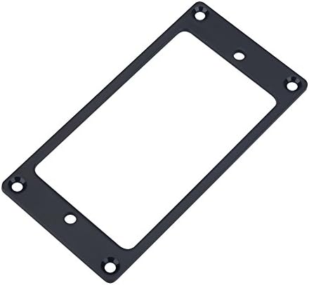 Anillos de montaje de marco de pastilla, 2 piezas de repuesto de metal Humbucker para guitarras eléctricas (negro)