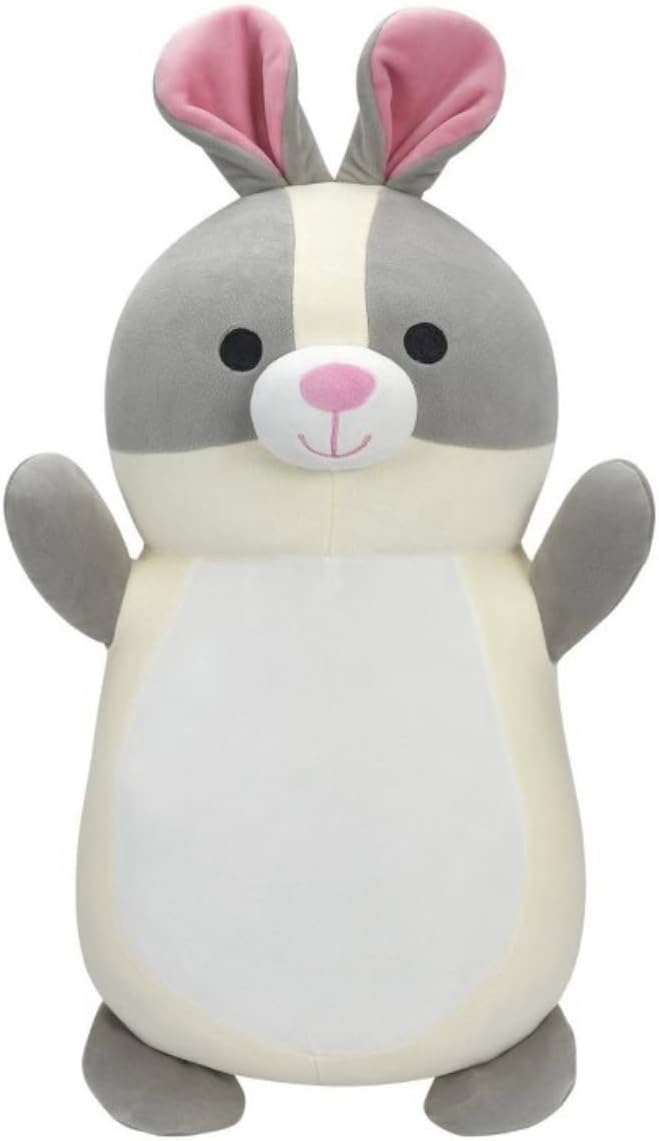 Squishmallow Kellytoy Oficial Squishy Animal de peluche suave (18 Hugmees, Lorita el conejo)