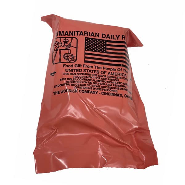 Ammo Can Man Raciones diarias humanitarias – Caso de 10 – Fecha de inspección 2023 o mejor – Alivio de crisis (estuche HDR único con 10 calentadores)