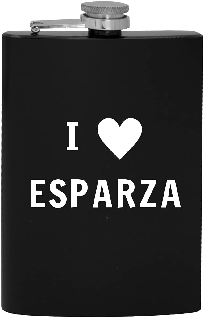 I Heart Love Esparza – 8oz Hip Drinking Alcohol Flask
