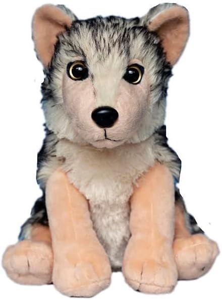 Yellowolf Peluche de lobo  12 pulgadas  Juguete de peluche grande de piel de primera calidad  Peluches para acurrucarse  Animal de peluche ideal