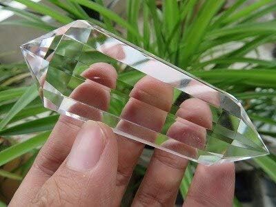 3.77 oz 12 lados estilo Vogel claro cuarzo cristal varitas punto zhenghong