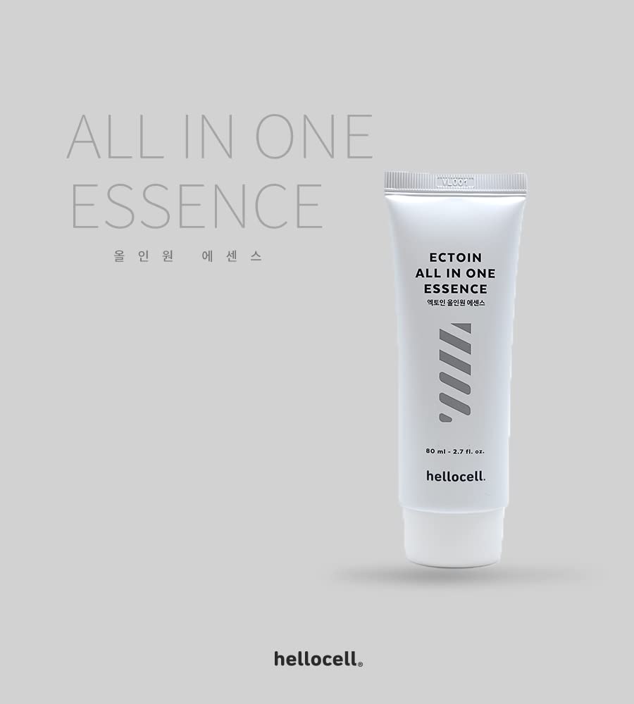 Ectoin All In One Essence 2.7 Oz.- Después del afeitado, diario, cara, humectante, loción, ligero, ingrediente natural, suave, rápido, absorción,