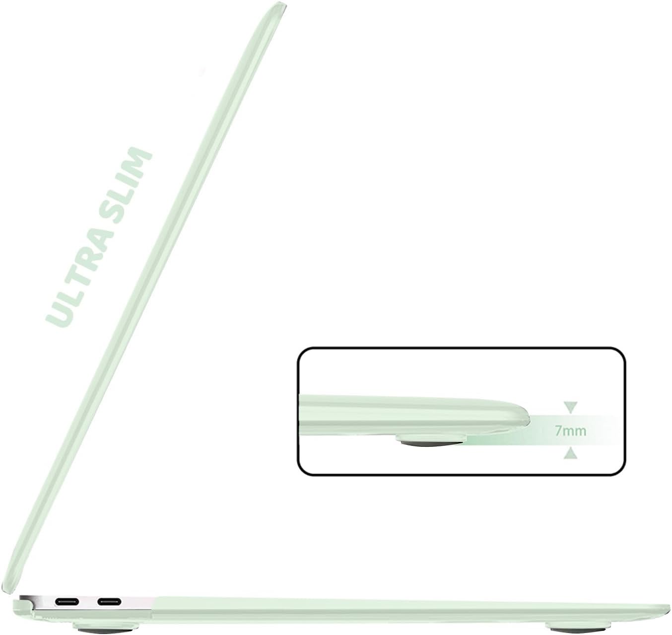 B BELK Funda compatible con MacBook Air de 13 pulgadas 2022 2021 2020 2019 2018 A2337 M1 A2179 A1932 Touch ID, carcasa rígida de plástico mate,