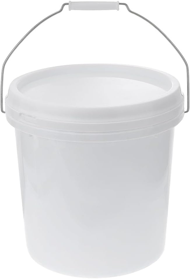 Baluue Cubos de grado alimenticio de 1.5 galones con tapa con mango para agua