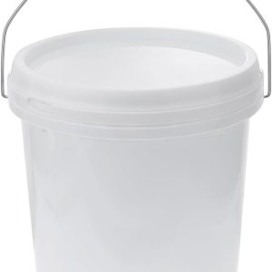 Baluue Cubos de grado alimenticio de 1.5 galones con tapa con mango para agua Baluue Cubos de grado alimenticio de 1.5 galones con tapa con mango para agua