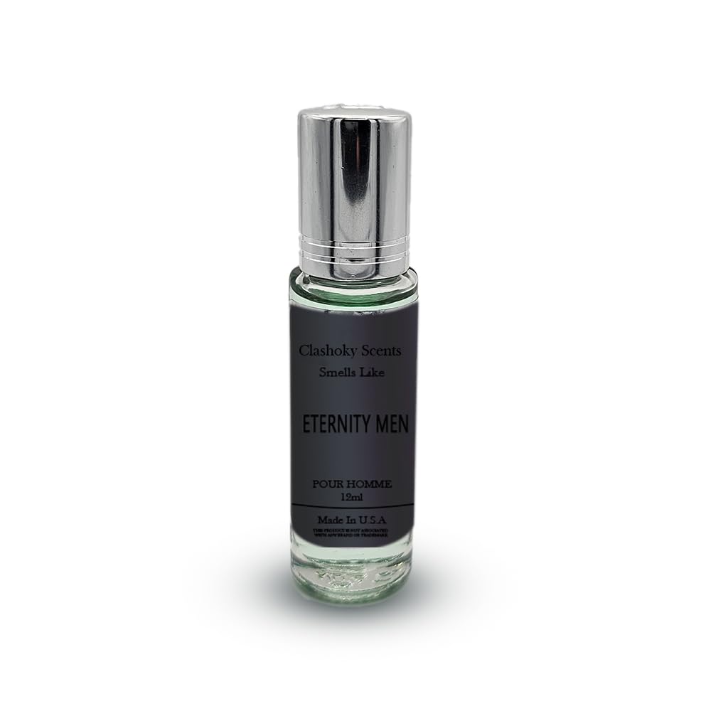 Clashoky Aceite de perfume perfumado Eternity Colonia Roll On Body Oil para hombres (0.4 fl oz) (paquete de 1)