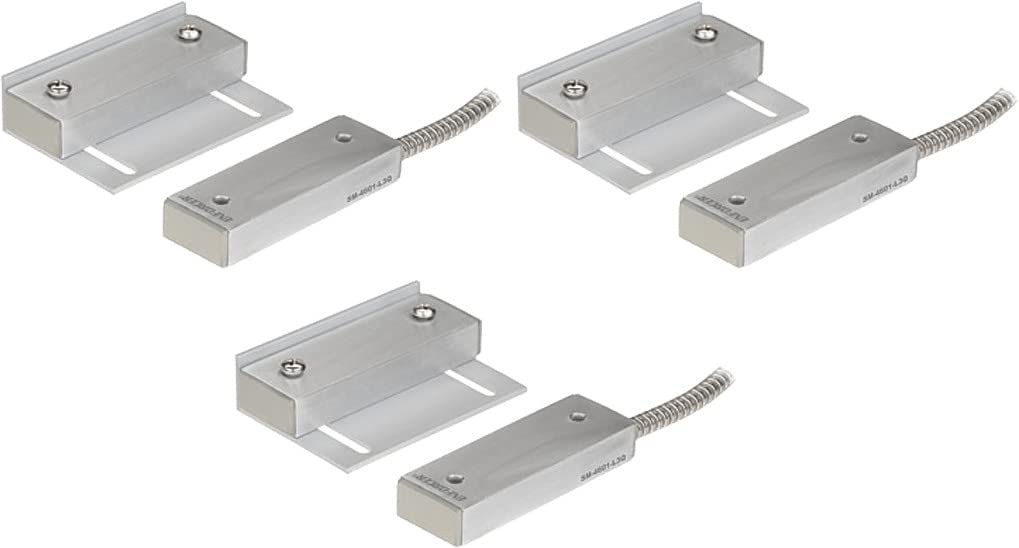 Seco-Larm SM-4601-L3Q – Juego de 3 interruptores de contacto magnéticos industriales de gran hueco, espacio de operación de 3 pulgadas NONC, bucle