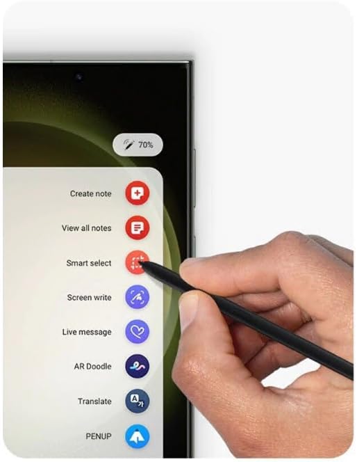 Para Galaxy S23 Ultra Stylus Pen (Sin Bluetooth) Reemplazo para Samsung Galaxy S23 Ultra 5G Stylus Pen Reemplazo Touch Pen + Puntas (negro)