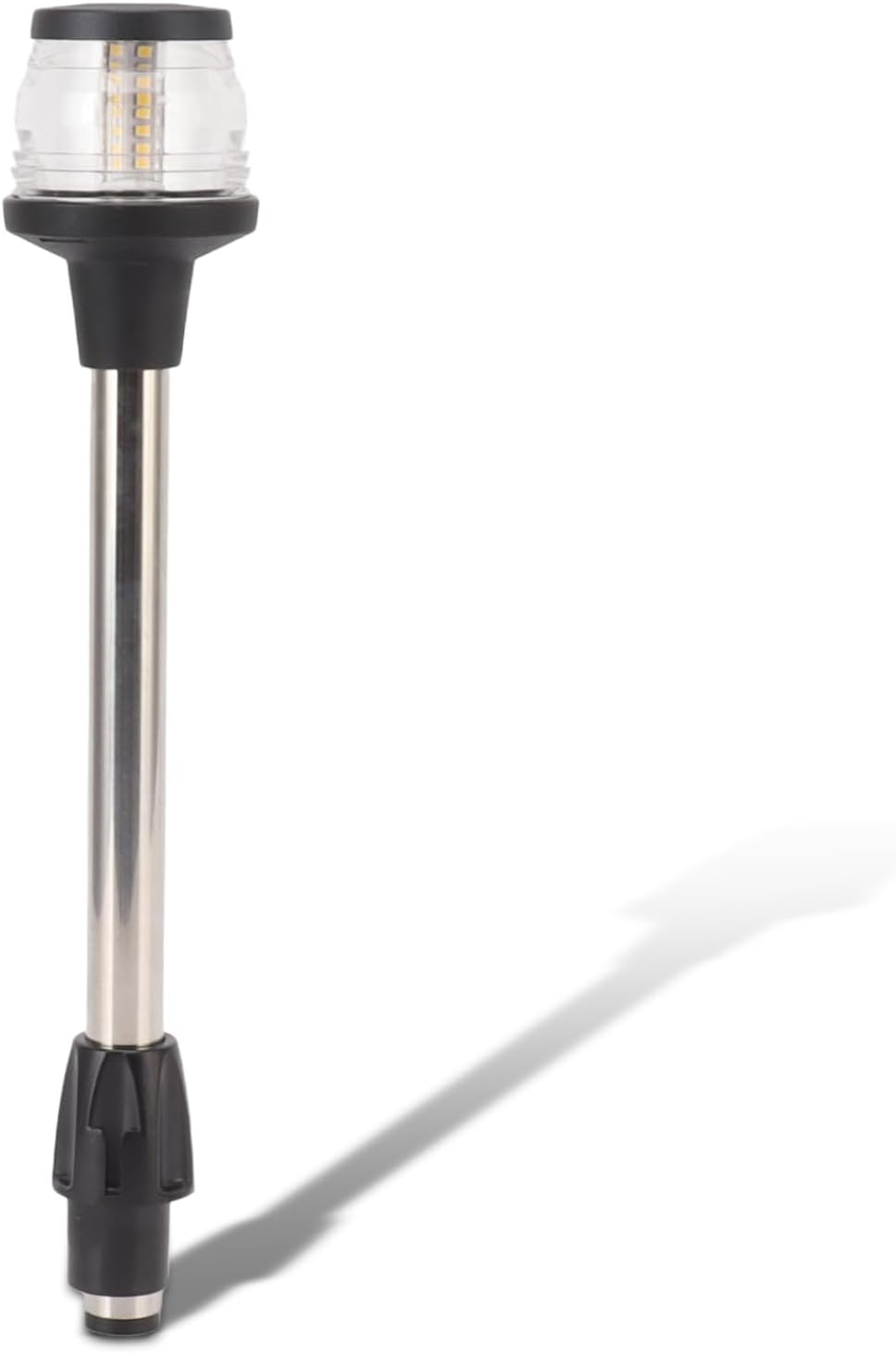 Yunseity Luz de popa para barco, luz LED de anclaje de 12 pulgadas, visibilidad de 2 NM, luces marinas todo redondo, IP65, impermeable, 360 grados,