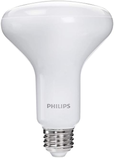 Philips – BR30 Bombilla Led de luz blanca suave regulable con efecto de brillo cálido, 457036, 9watts, 120 volts