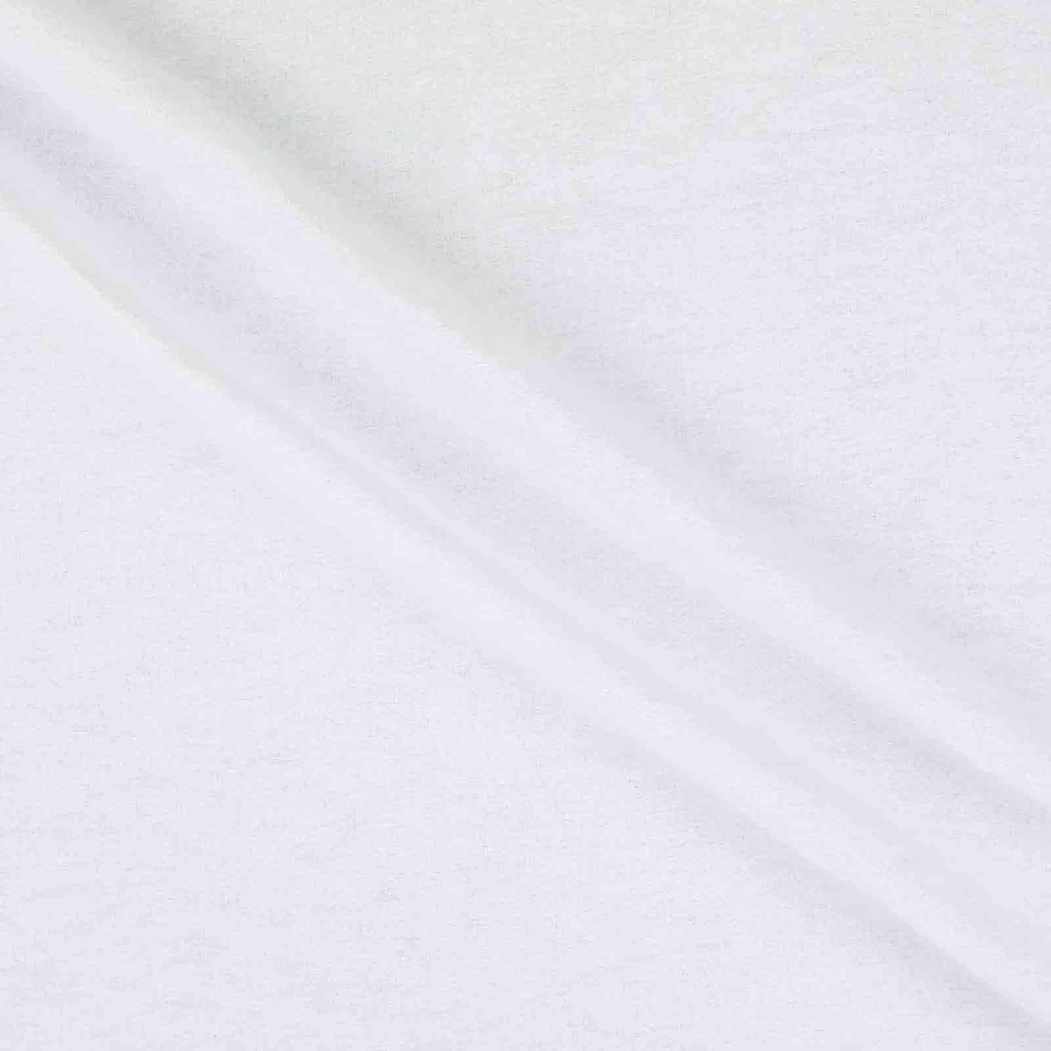 Richlin Fabrics Paquete de 3 yardas de franela de algodón de 45 pulgadas, color blanco