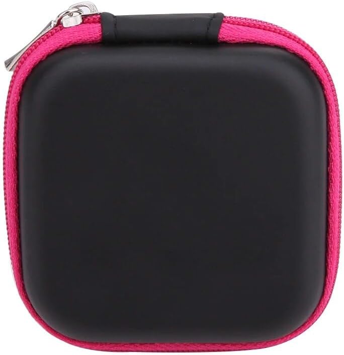 Paquete de 3 bolsas de transporte para auriculares, estuche de almacenamiento duro para auriculares inalámbricos con cable en auriculares para