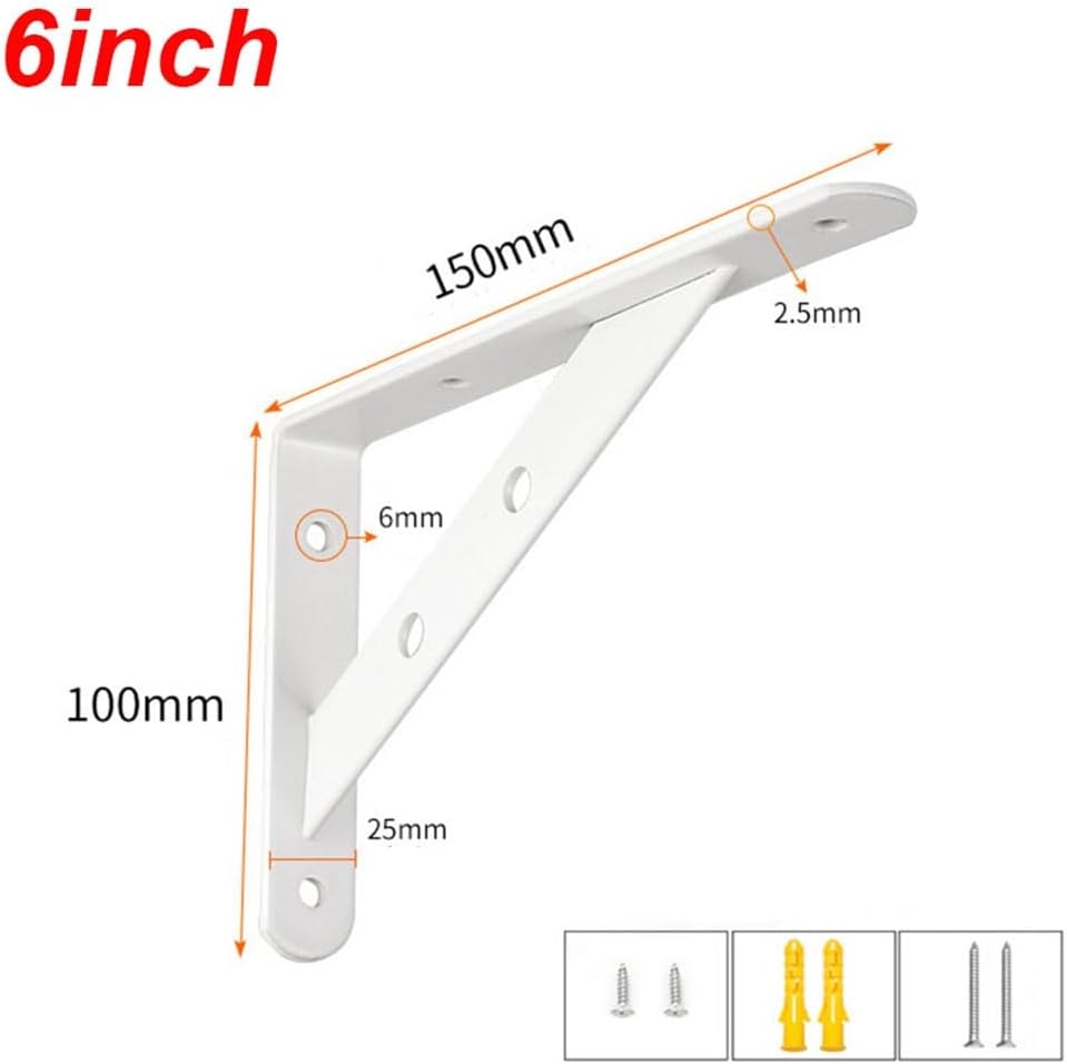 19.7 in 15.7 in 11.8 in 7.9 in 5.9 in Escuadras para Estanterias Fuertes, Soporte Estante Montado Pared para Estanteria Pequeñas, Stands de