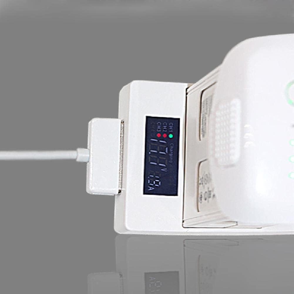 MOOKEENONE 1* 3-Port Cargador de batería de carga rápida Base Adaptador de base para DJI Phantom 4 ProAdvPro+