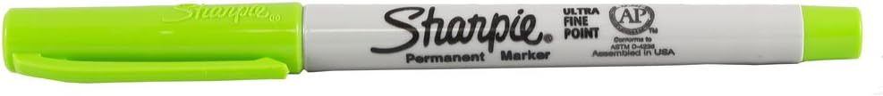 SHARPIE JAM Paper – Marcador de punta ultrafina, color verde lima, se vende individualmente