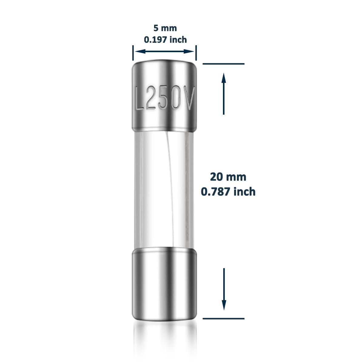 150 piezas de 15 valores de tubo de vidrio de soplado rápido Kit surtido 250V 0.197×0.787 in 0.1A, 0.2A, 0.5A, 1A, 2A, 3A, 4A, 5A, 6A, 8A, 10A, 15A,