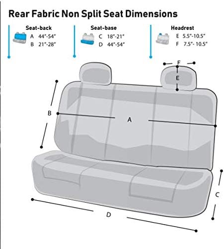 TLH – Juego de fundas clásicas de asiento de tela, ajuste universal para coche, camión, todoterreno