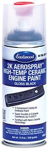 Eastwood 2K Aerospray – Pintura de cerámica para motor de alta temperatura, color negro, 12 onzas