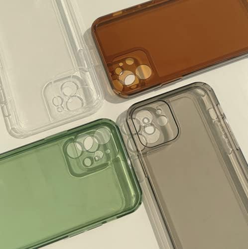ZTOFERA Funda para iPhone 13 Pro Max 6.7 pulgadas, Transparente Suave Silicona Bumper Protector Retro Color Transparente A Prueba de Golpes Caja Del
