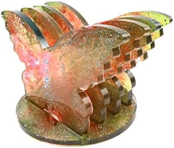 Moldes de posavasos de resina, moldes de mariposa de gran tamaño para resina epoxi para fundición de resina, 4 moldes de posavasos con molde de