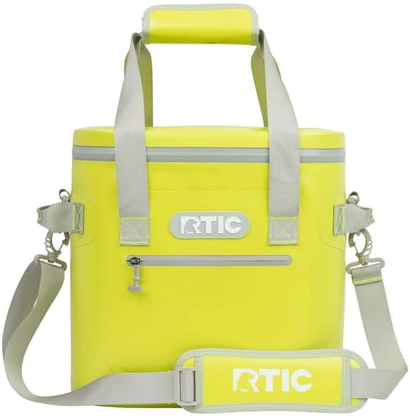 RTIC Bolsa térmica suave aislada portátil para almuerzo, playa, bebida, bebidas, viajes, campamento, picnic, automóvil, a prueba de fugas con