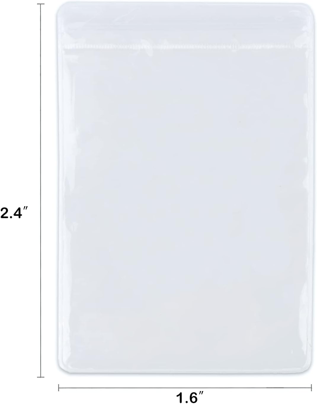 WEDDINGHELPER Bolsas de joyería pequeñas autosellantes de plástico con cremallera, bolsas transparentes de PVC transparente para guardar pulseras,