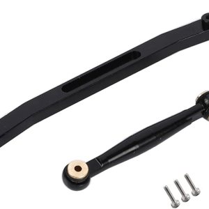 Enlace de dirección de enlace de aluminio CNC para 124 Axial SCX24 RC Crawler Car (negro) Enlace de dirección de enlace de aluminio CNC para 124 Axial SCX24 RC Crawler Car (negro)