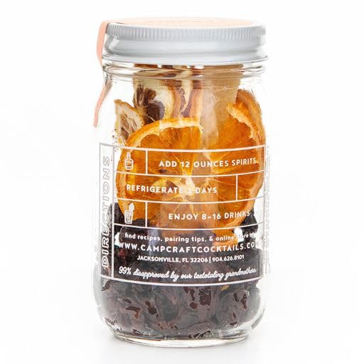 Camp Craft – Mezcla de cóctel – Sangria  Kit de infusión de mezcla de bebidas premium con frutas deshidratadas, hierbas y azúcar vegano  Mezclador