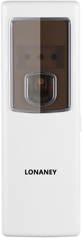 LONANEY – Dispensador automático de fragancias  Dispensador de ambientador automático ABS comercial para montaje en pared, dispensador de perfume en
