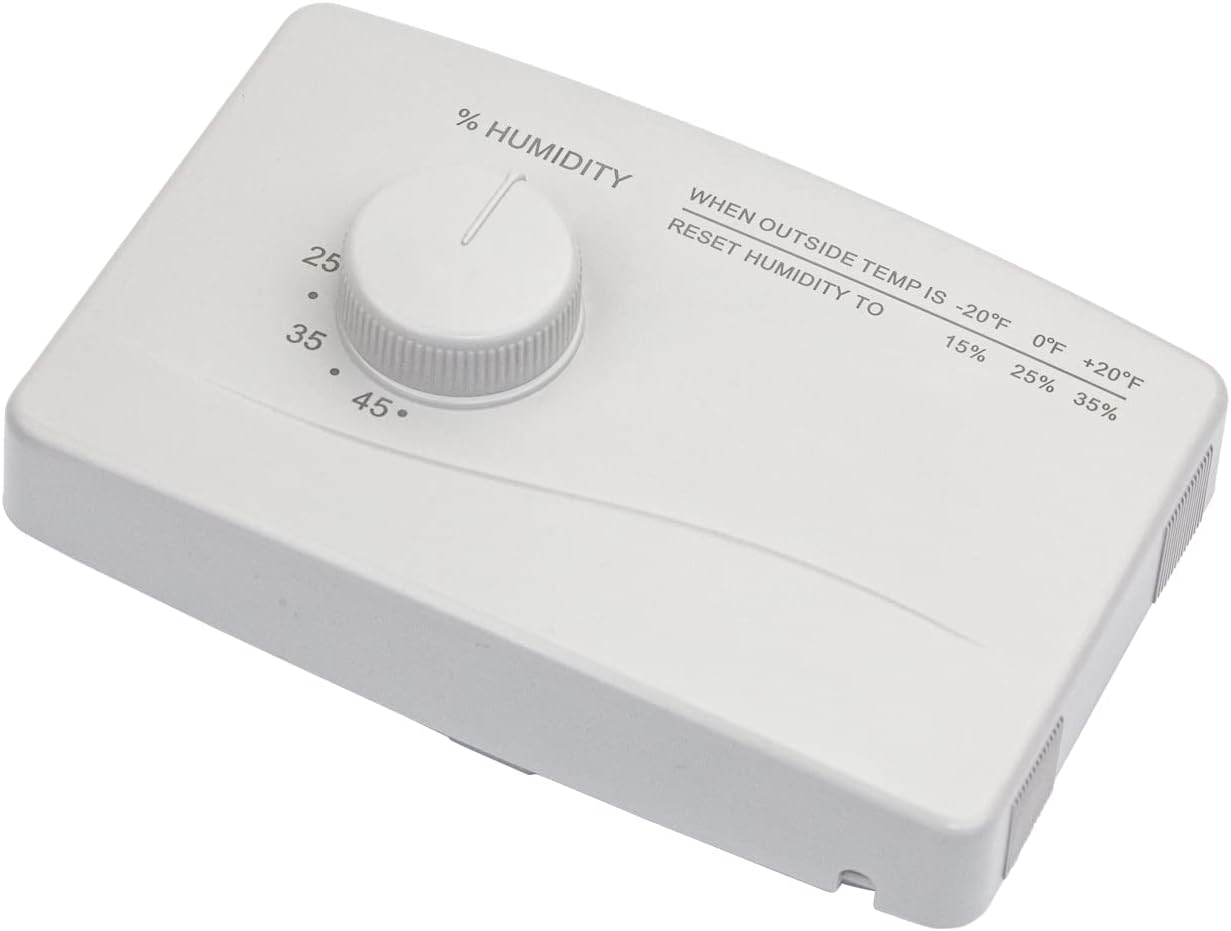 4655 Humidistato manual para humidificador Aprilaire para todo el hogar, humidificador manual de horno de ahorro de agua, humidificador de gran