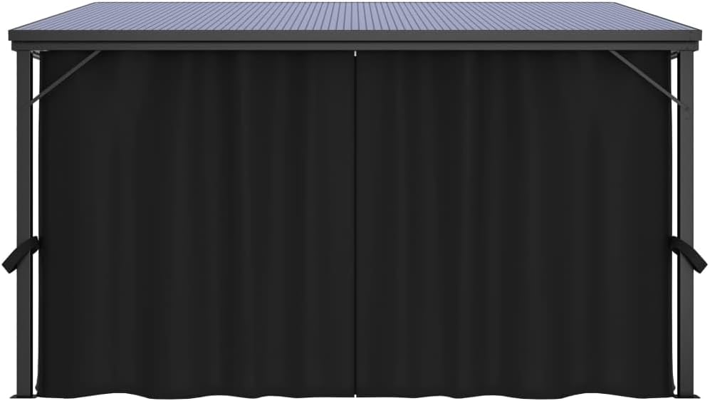 vidaXL Gazebo con Cortina 13.3’x9.6’x8′ Antracita