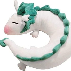 Almohada de cuello de dragón blanco de anime, almohada de viaje en forma de U, almohada de cuello de dragón, almohada de peluche suave de dragón de Almohada de cuello de dragón blanco de anime, almohada de viaje en forma de U, almohada de cuello de dragón, almohada de peluche suave de dragón de