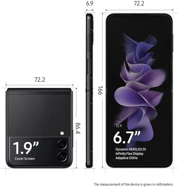 Samsung Galaxy Z Flip 3 5G T-Mobile – Teléfono celular Android bloqueado versión de EE. UU., teléfono inteligente, modo flexible, cámara intuitiva