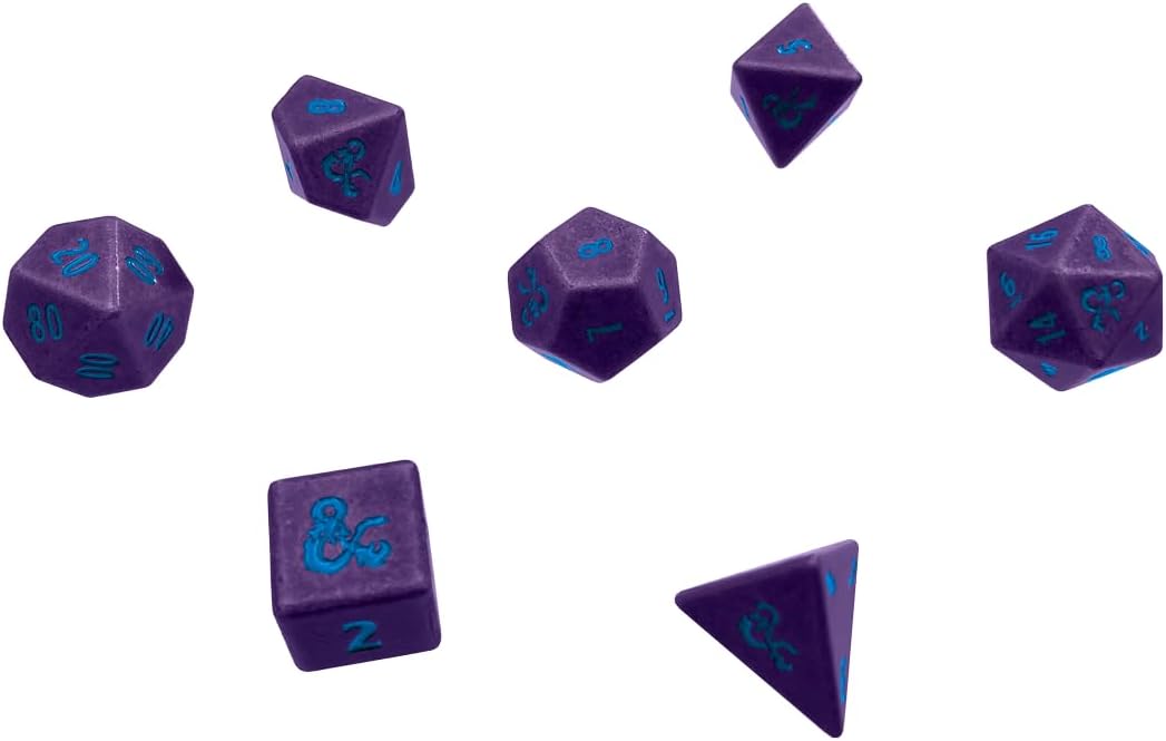 Ultra PRO – Juego de 7 dados RPG Underdark para Phandelver y abajo El obelisco destrozado para mazmorras y dragones, dados poliédricos para juegos