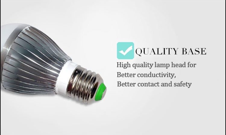Iluminador IR 940nM, lámpara de bombilla invisible total E26 de bricolaje (3 LED de alta potencia de 3 vatios), para mejorar la visión nocturna de